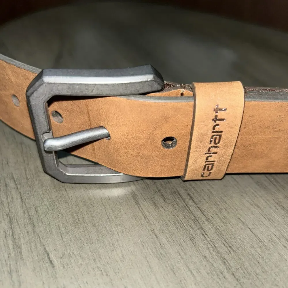Carhartt Men's Brown Legacy Saddle Leather Belt Size 40